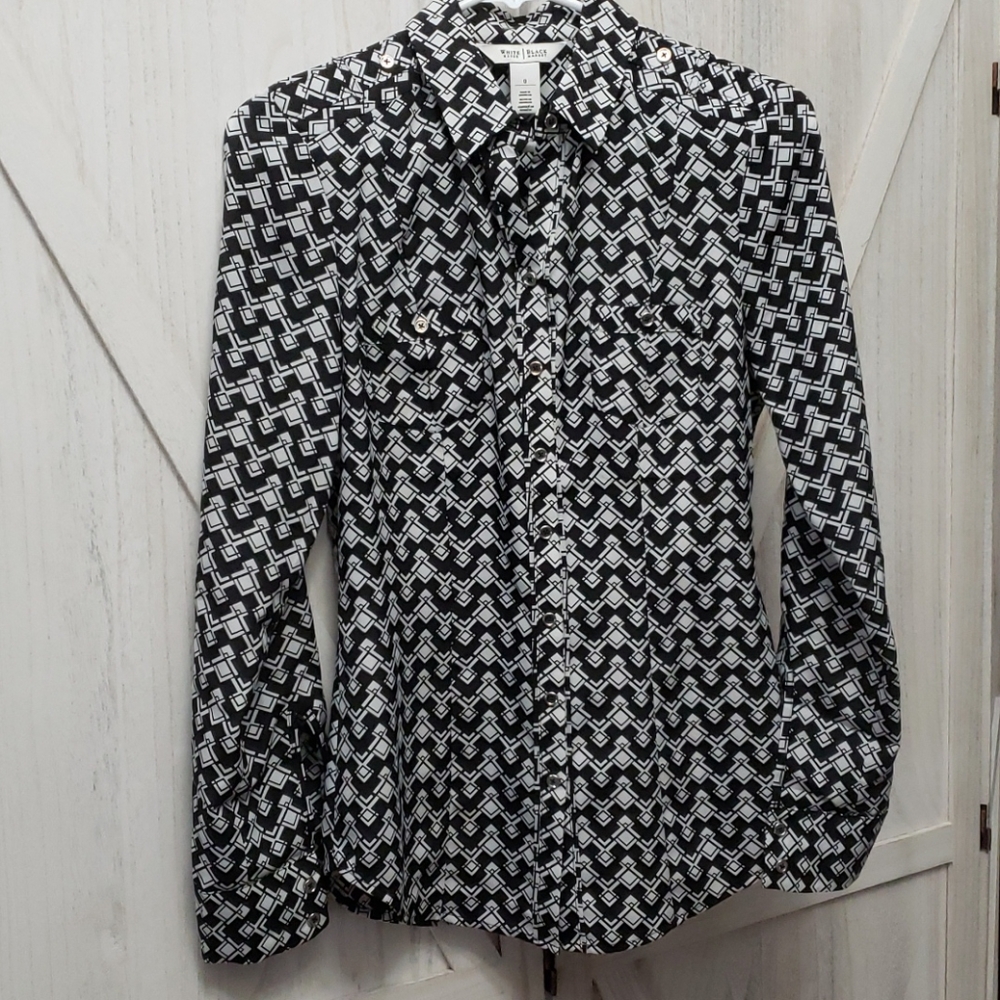 Long Sleeve Button Down with Roll Tab